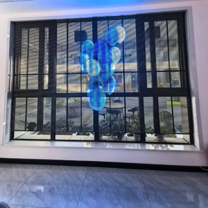 จอแสดงผล LED แบบโปร่งใสสีเต็มรูปแบบสำหรับใช้งานภายในอาคาร ความสว่างสูง <span class=keywords><strong>9000cd</strong></span>/m² ขนาดโมดูล 250x250 มม. อายุการใช้งาน 3-5 ปี - Product Image 1