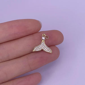 จี้เครื่องประดับหรูหรา รูปปลาโลมา/หางนางเงือก/เปลือกหอย/<span class=keywords><strong>นก</strong></span>/สายรุ้ง/เปลือกหอย จี้ขนาดเล็กสำหรับสร้อยคอและสร้อยข้อมือ - Product Image 5