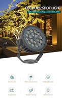 Aluminium LED-Strahler Verstellbare Rasenbeleuchtung LED Außen-Garten-Dekorationslampe für den Rasen