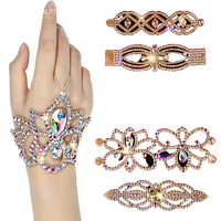 Bracelet et collier en strass pour spectacle de carnaval de samba, décoration de spectacle de marche