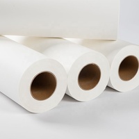 Rol kertas termal untuk pewarna, kertas Transfer sublimasi 50g/80g/90g/100g cocok untuk sebagian besar tinta sublimasi untuk pakaian