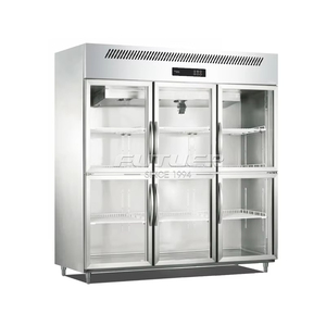 Gabinete de Lujo de Cuatro Puertas con Temperatura Única, Tanque Interior Convertible Congelado y Refrigerado, Totalmente Abierto - Product Image 1