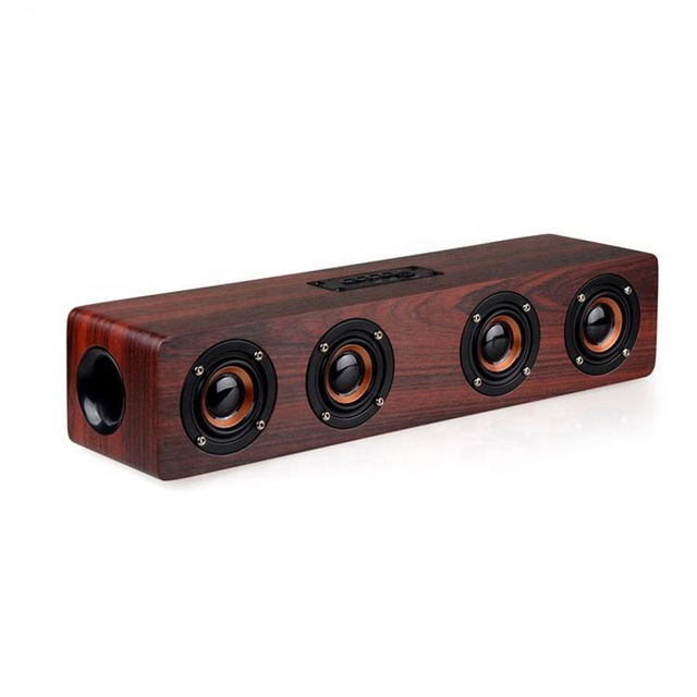 Best Home Theater Speakers HIFI Wooden Wireless Blue Tooth Speaker for Computer 12W Waterproof Subwoofer Surround Sound Speakers