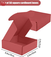 Emballages personnalisés pour envois postaux, boîtes en carton ondulé sur mesure, carton biodégradable et recyclable, bougies magnétiques, portefeuilles