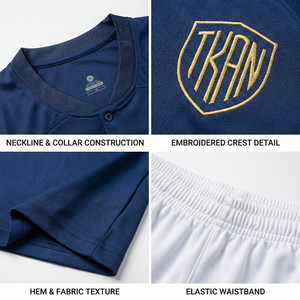 Maillots de football par sublimation, ensembles d'uniformes de football 100 % polyester, personnalisables, respirants, tenues d'équipe à faible coût, vêtements de sport pour hommes - Product Image 3