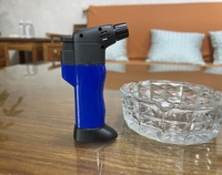 Briquet torche au butane rechargeable classique Dongyi en gros, flamme réglable, mini briquet en plastique pour fumer