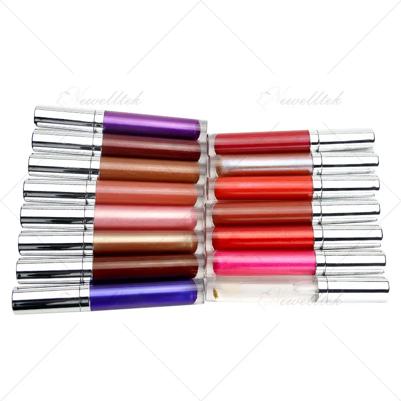 Magia orgânica sua própria marca shimmer lip gloss lip stain oem preço de fábrica batom cosméticos private label