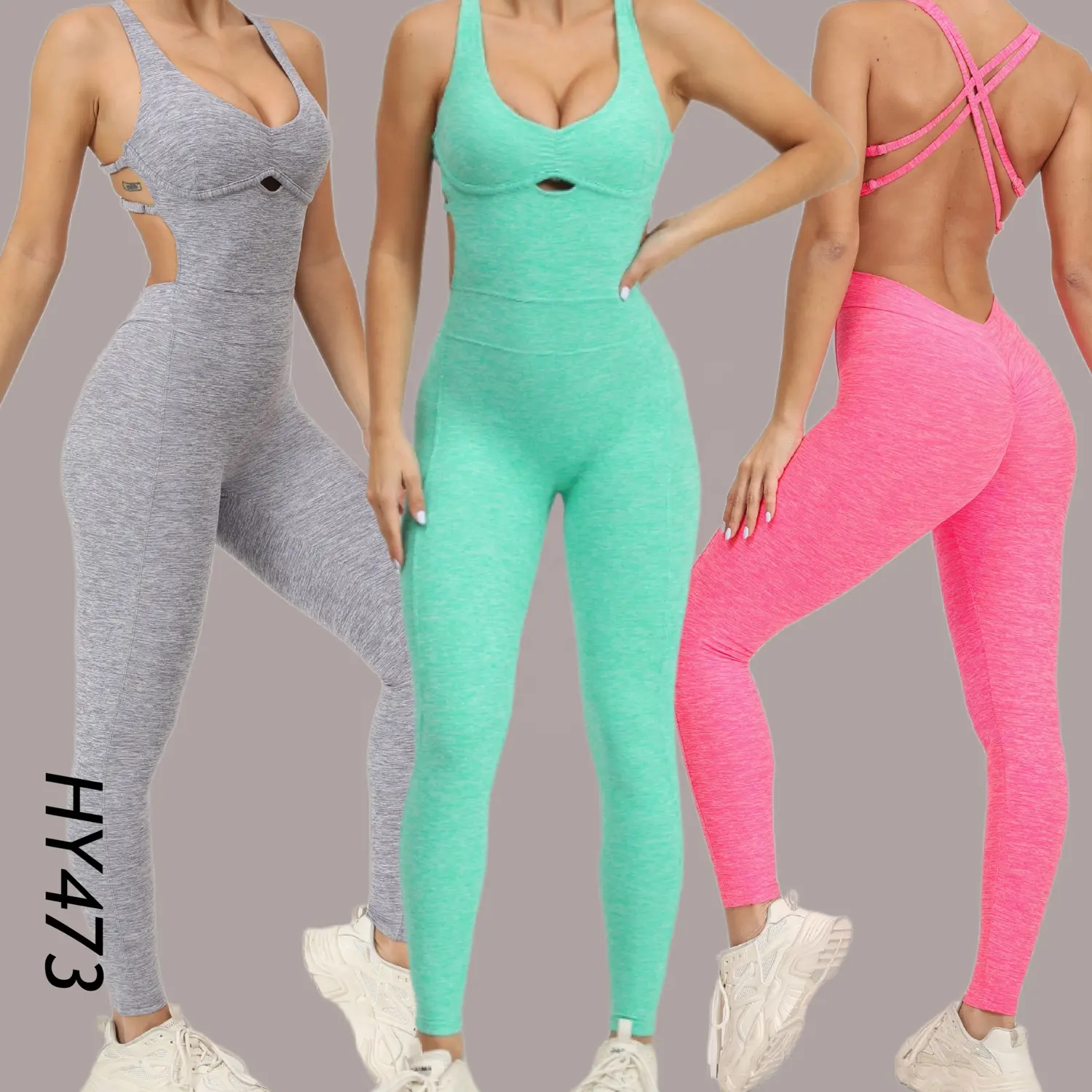 Rush thời điểm 2024 mới một mảnh tập thể dục Bodysuit quan hệ tình dục chéo trở lại phòng tập thể dục tập thể dục Jumpsuit mông nâng phụ nữ yoga Jumpsuit