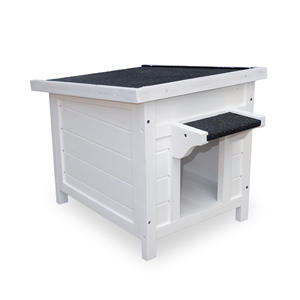 Maisons <span class=keywords><strong>pour</strong></span> chats en bois Offre Spéciale Abris <span class=keywords><strong>pour</strong></span> chats en bois d'extérieur Condos <span class=keywords><strong>pour</strong></span> chats Toit résistant aux intempéries - Product Image 1