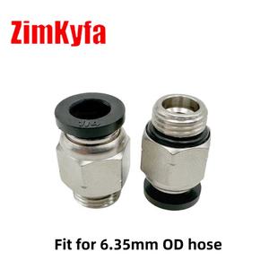 Stainless Steel G1/8 <b>Threads</b> Straight Micro Line Hose Fitting for Air <b>Tools</b> Customizable for 6.35mm (1/4') OD Tube - Product Image 6