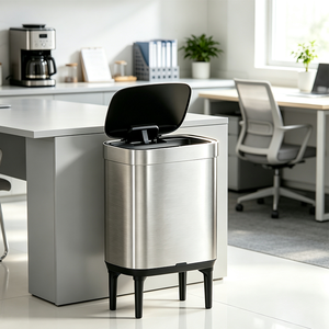 <span class=keywords><strong>Cubo</strong></span> de <span class=keywords><strong>Basura</strong></span> Inteligente de Acero Inoxidable de 50L <span class=keywords><strong>con</strong></span> Sensor, Apertura sin Contacto, Gran Capacidad, Rectangular, para Cocina y Oficina - Product Image 5