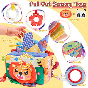 Jouet voiture boîte à mouchoirs en peluche pas pourri papier jouet bébé éducation précoce jouet sensoriel - Product Image 4