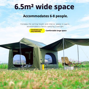 6.5 ㎡   <span class=keywords><strong>Tente</strong></span> de camping gonflable 4-6 personnes, installation rapide, <span class=keywords><strong>tente</strong></span> pneumatique avec véranda, imperméable, coupe-vent, <span class=keywords><strong>tente</strong></span> gonflable pour la randonnée et le camping - Product Image 2