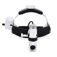 Lampe frontale vétérinaire à double batterie avec lumière LED de 12000 Lux pour chiens, chats, cliniques, opérations dentaires