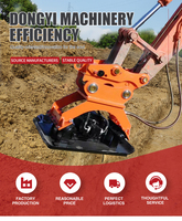 Compacteur hydraulique pour engins de chantier, pour excavatrice de 4 à 30 tonnes, petit compacteur de sol hydraulique pour excavatrice