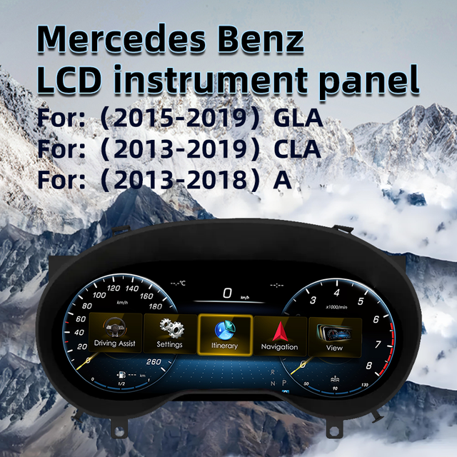 Customization 12.3 Inch Dashboard Cluster Digital Cluster Digital Atv Speedometer Mercedes A/CLA C117 GLA X156 2013-2019