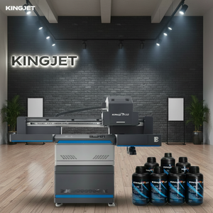 Kingjet 60*90 UV máquina de impresión plana botella digital máquina de impresión acrílica de vidrio richo G5I impresora uv de gran formato - Product Image 1