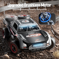 Coche Teledirigido Todoterreno 4x4 sin Escobillas 1/16 RTR con Luz LED, Alcance de 100m y Velocidad de 50km/h