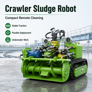 Robot électrique sur chenilles avec caméra pour l'élimination et l'<span class=keywords><strong>inspection</strong></span> des boues dans les canalisations municipales - Product Image 4