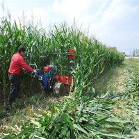 Mini moissonneuse de riz et de blé à essence/diesel de 1 mètre de large pour la récolte de maïs à la ferme