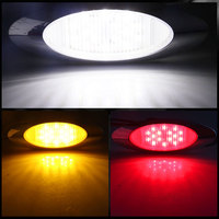 Luces LED Ovaladas Superbrillantes de 24 V para Camiones, Luces de Posición Laterales LED para Remolques, Camiones, Grúas, Todoterreno