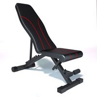 Banc de musculation inclinable et pliable réglable pour haltères, chaise de fitness pour la musculation à domicile, équipement d'entraînement complet du corps