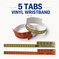 Bracelets de poignet en PVC personnalisés imperméables pour fête, festival, entrée, événement, concert, en vinyle ou en papier