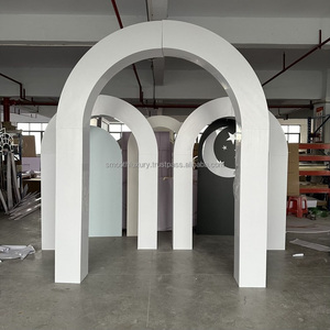 SMOOTH Luxury Factory OME Craft White Arch Pvc Soporte de fondo Conjunto de decoración de eventos de boda - Product Image 3