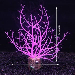 Aquarium Fish Tank Landscape Decoration Color Fluorescent Silicone Soft <strong>Coral</strong> <strong>Branch</strong> Water Grass Simulated <strong>Coral</strong> - Product Image 2