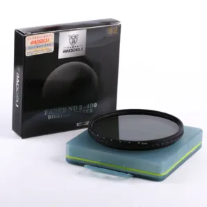 77mm Neutral Density Filter Nd Filter Variable Nd2-400 For Camera Lens