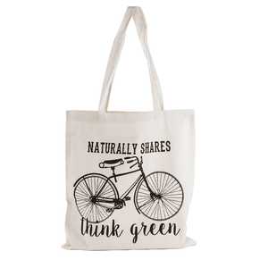 Shopper naturale cotone bici 38 cm x 42 cm - Product Image 1