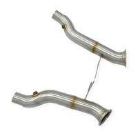 Tuyau de descente à haut débit en acier inoxydable 304 pour Ferrari 458 SP Speciale 458SC 2014-2016, kit de réglage de flux pour la course