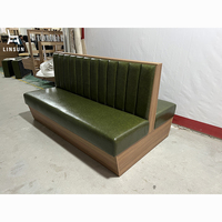 Banc double face en cuir PU et bois massif, mobilier moderne pour café, hôtel, boîte de nuit, restaurant, bar, salon – Prix direct usine