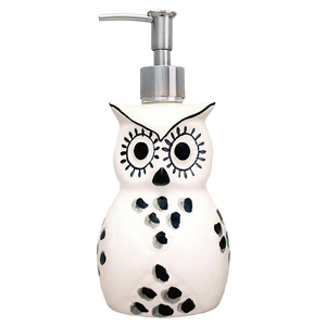 Dispensador de Jabón de Cerámica para <span class=keywords><strong>Baño</strong></span> con Diseño de Gato en Relieve 3D y Acabado Rosa Glaseado - Product Image 4