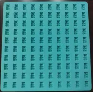 Moule en silicone de qualité alimentaire pour oursons gélifiés à 50 cavités avec compte-gouttes |   Plateau antiadhésif sans BPA pour bonbons sains à base de vitamines, <span class=keywords><strong>CBD</strong></span> et mélatonine - Product Image 6