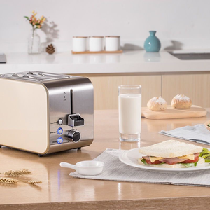Household Appliances Wide Slot Sandwich Toaster 2 Slice Stainless Steel <strong>Electric</strong> Class Energy Efficient Removable Crumb - Product Image 2