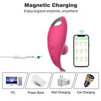 Vibrateur clitoridien sans fil avec application télécommandée, jouet sexuel pour adultes, vibrateur à langue portable pour femmes