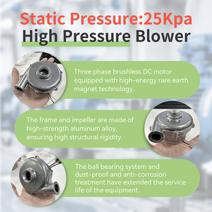 24V 25kpa DC <strong>Blower</strong> Mini High-Pressure All-Aluminum <strong>Fan</strong> Designed for 3D Printers and <strong>Air</strong> Cushion Machines - Product Image 3