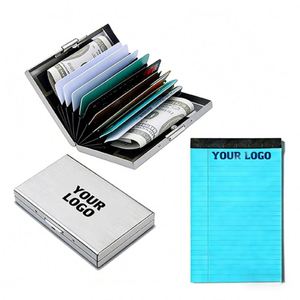 Porte-cartes de visite personnalisé avec logo, étui de rangement pour cartes bancaires et de crédit, étui portefeuille pour hommes et femmes, vente en gros - Product Image 1