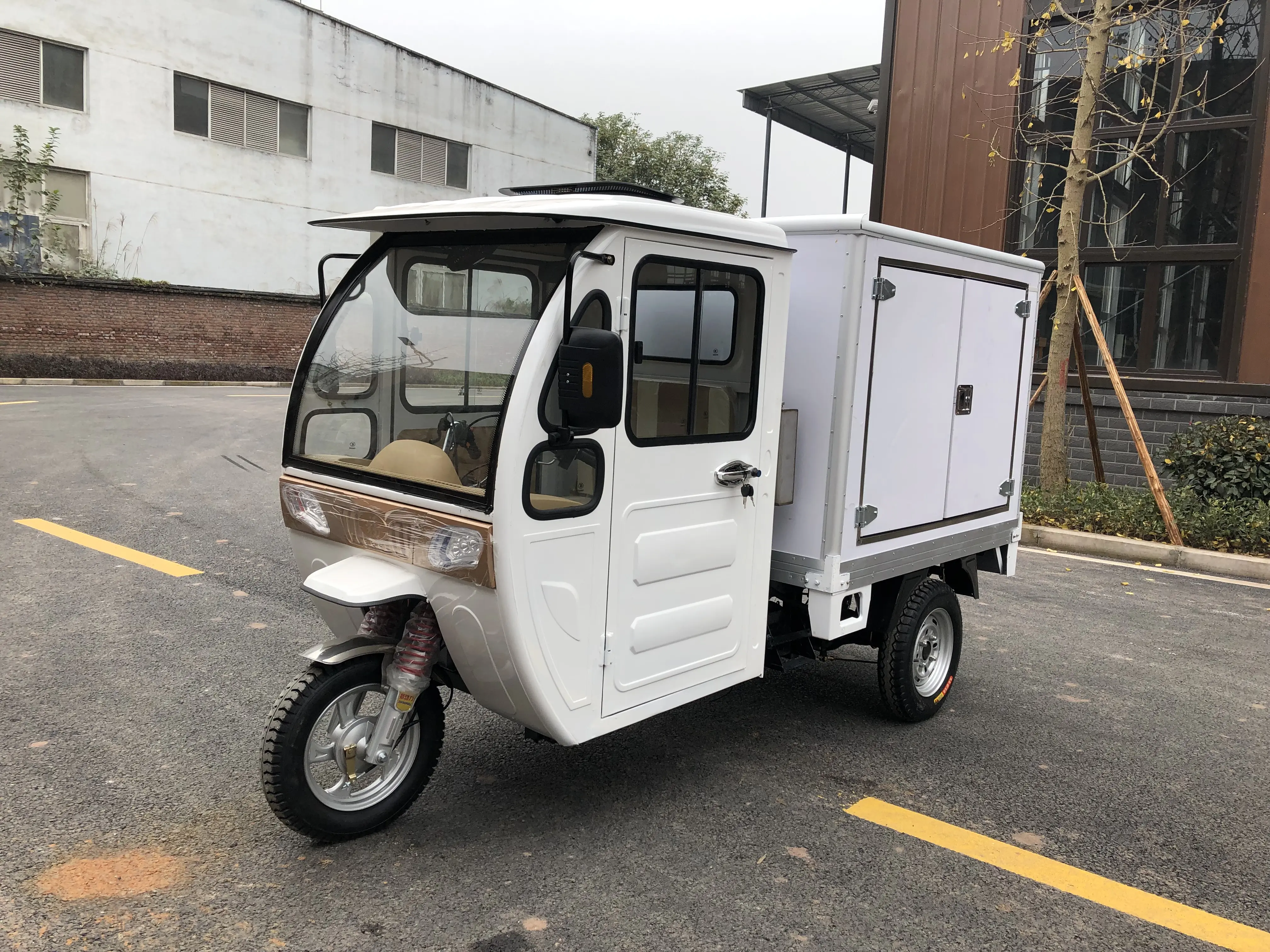 200cc catena del freddo di trasporto, triciclo con unità di refrigerazione, triciclo motorizzato, triciclo refrigerato