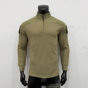 Sudadera Táctica DF25 Coyote Brown con Cierre de Cremallera de un Cuarto y Paneles de Malla para Todas las Estaciones, Venta al Por Mayor para Revendedores - Product Image 6