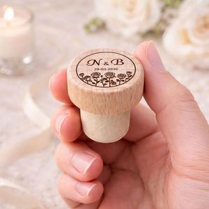 Tapones de Corcho, Tapones de Vino de Madera Personalizados con Nombre Grabado, Recuerdos para Bodas/Fiestas/Eventos, Regalo para Invitados - Product Image 3