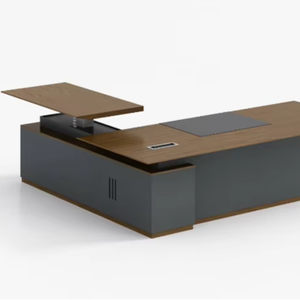 कार्यकारी एल-आकार कार्यालय डेस्क-पूर्ण कार्यालय तालिका समाधान - Product Image 1