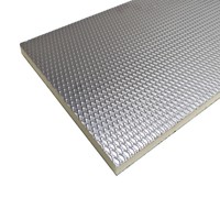 Panneau de conduit en aluminium pré-isolé PU, panneau composite en mousse rigide Alu.Foil, conduits composites, panneau sandwich en polyuréthane PID, pièces HVAC