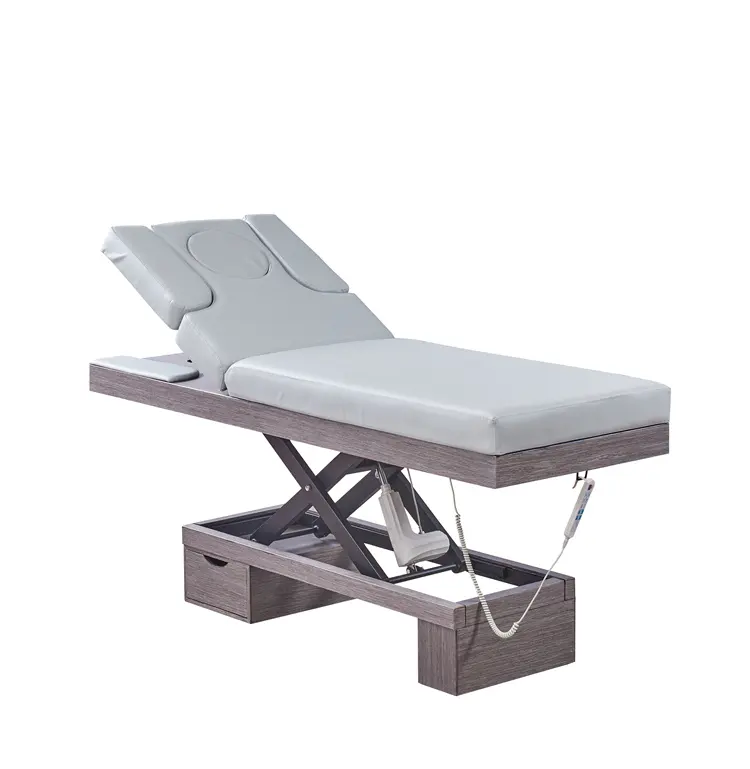 Diant Beige Salon Micro Fibra Cadeira Beleza Mesa Elétrica Cadeira De Podologia Ajustável Rotação Cadeira