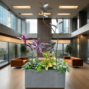 Decoración de Paisajismo con Plantas Verdes Artificiales Grandes y Suaves para Interiores, Centros Comerciales, Edificios de Oficinas y Salas de Estar - Product Image 2