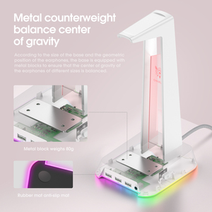 <span class=keywords><strong>Support</strong></span> <span class=keywords><strong>de</strong></span> Présentation pour <span class=keywords><strong>Casque</strong></span> Gaming Onikuma St-2 avec Éclairage RGB – <span class=keywords><strong>Support</strong></span> <span class=keywords><strong>de</strong></span> Bureau pour <span class=keywords><strong>Casque</strong></span> <span class=keywords><strong>Audio</strong></span> Gaming Circum-auriculaire – <span class=keywords><strong>Support</strong></span> <span class=keywords><strong>de</strong></span> Suspension pour Écouteurs PC - Product Image 4