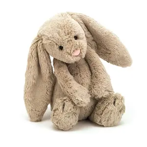 Супер Гибкая утяжеленная игрушка кролик чучело с длинными ушами для детей