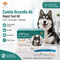 Tests rapides vétérinaires pour le diagnostic de la brucella chez le chien, kit de test en cassette, kit de test de reproduction canine pour la brucella.