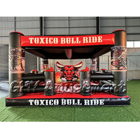 Machine de rodéo gonflable à prix abordable pour jeux d'extérieur, équipement de location de taureau mécanique pour événements